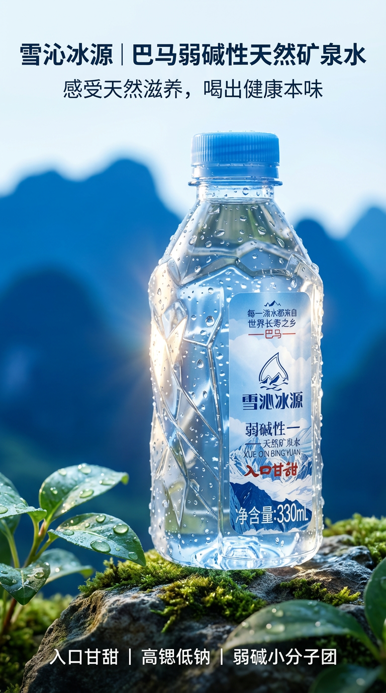 雪沁冰源330ml单品展示